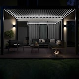 thumbnail of Pergola bioclimatique autoportée motorisée éclairée 3x4m et 2 stores