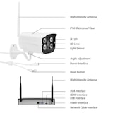 thumbnail of Kit Vidéosurveillance WiFi 1080P HD Sans Fil Avec Technologie AI Pour Sécurité Domestique YONIS