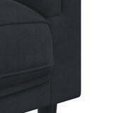 thumbnail of Ensemble de canapés 3 pcs avec coussins noir velours Modèle Rermontia
