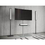thumbnail of Alani TV Tisch Fernsehtisch 1 Ablage silberfarben, Glas.