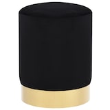 thumbnail of vidaXL Hocker Schwarz und Golden Samt