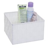 thumbnail of Décoshop26 - Panier de stockage panier décoration rangement accessoires salle de bain maquillage 12x19x19cm blanc 04_0003766