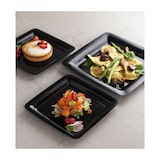 thumbnail of MONOUSO - Prato Reutilizável PP Rigido Quadrado Preto  23x23cm (20 Uds)