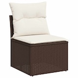 thumbnail of vidaXL Garten-Sofa-Set mit Kissen 9 pcs Braun Poly Rattan