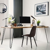 thumbnail of 4x Haarnadel Tischbeine EDELSTAHL SCHWARZ CHROME Möbel Tischgestell Hairpin Leg SCHWARZ 2 Streben 20