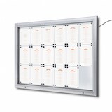 thumbnail of Bacheca a Led per esterno certificata IP56 e ESG. Fondo magnetico e scrivibile, chiusura di sicurezza con chiavi in dotazione. Misura 18XA4