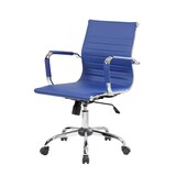 thumbnail of Dmora Bürostuhl Dluis, Chefsessel mit Armlehnen, Ergonomischer Bürostuhl, Blau, 62x54h92/102 cm