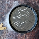 thumbnail of Menastyl - Moule A Tarte Perfore Amandine 30cm En Acier Inox Anti Adhesif