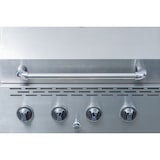 thumbnail of METRO Professional 8-Brenner Gasgrill mit Plancha, Edelstahl, 157 x 64 x 122 cm, fahrbar, silber