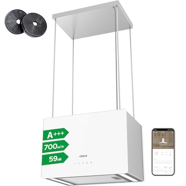 CIARRA Ilha Suspensa A+++ 700 m³/h Exaustor Livre WiFi App Touch Controle VM4850S