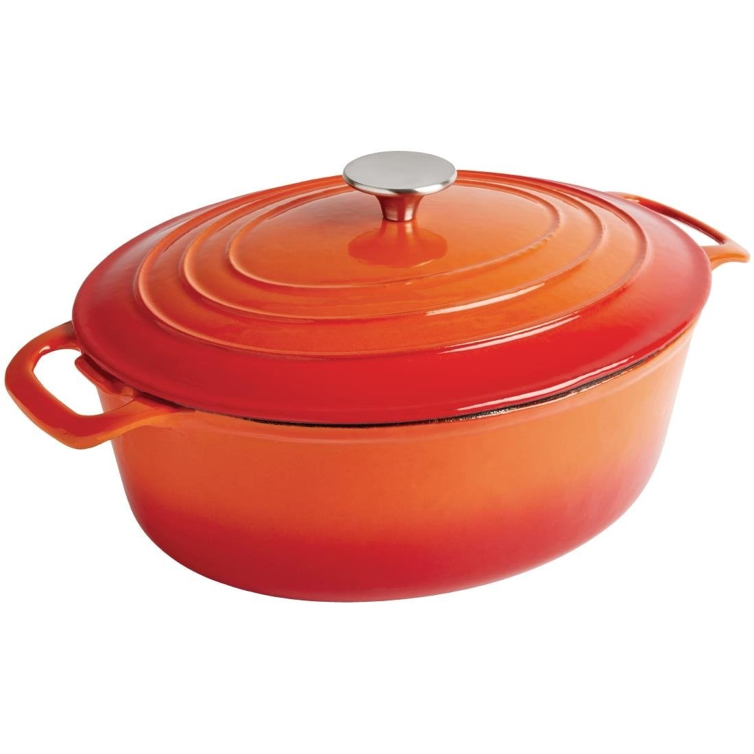 Vogue oranje ovale ovenschaal 5L