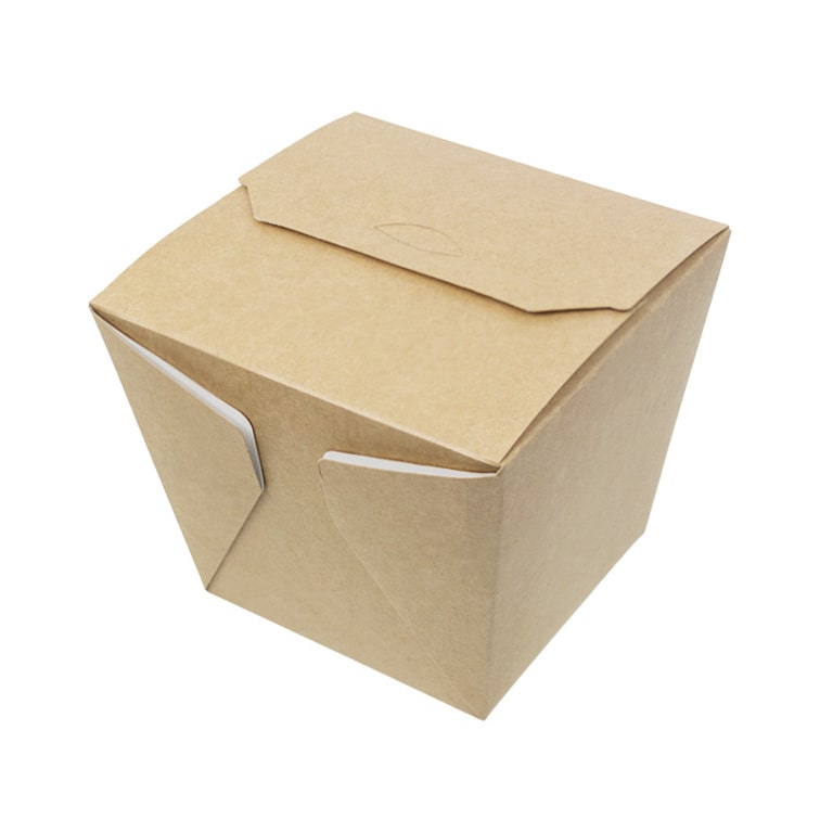 MONOUSO - Caja de Comida para Llevar Wok Kraft 950ml (125 Uds)