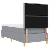 thumbnail of vidaXL Boxspringbett mit Kopfteil Hellgrau 200 x 80 cm Stoff
