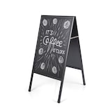 thumbnail of BI-OFFICE Chevalet ardoise Noir double face, cadre en bois - Format L60 x H90 cm
