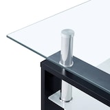 thumbnail of vidaXL Salontafel zwart transparant 95x55x40 cm gehard glas