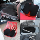 thumbnail of Zitkussen MEDISIT II anti-slip met gelkralen Lycra zwart hjh OFFICE