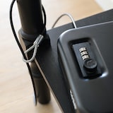 thumbnail of HMF 317-02 Sicherheitsbox mit Zahlenschloss und Sicherungskabel, 24 x 16,5 x 4,5 cm, Schwarz