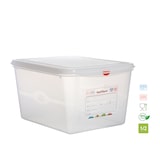 thumbnail of DENOX Contenedor hermético profesional, polipropileno, Gastronox 1/2, 12,5 L, 325 x 265 x H200, con tapa de doble cierre
