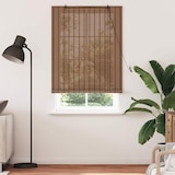 thumbnail of vidaXL Rollo mit Vorhängen Braun 110 x 220 cm Bambus