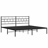 thumbnail of vidaXL Bedframe met hoofdbord metaal zwart 183x213 cm