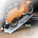 thumbnail of TRUTZHOLM 1x Alu Auffahrrampe 181 cm Traglast 200 kg klappbar rutschfest Motorradrampe Verladerampe