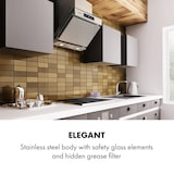 thumbnail of Klarstein Balzac Silent 60 Dunstabzugshaube 250W 3 Stufen 604 m³/h LED EEK A Silber