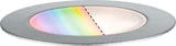 Un objet circulaire aux couleurs arc-en-ciel.