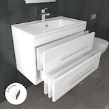 thumbnail of Alpenberger Bad Waschbecken mit Unterschrank | Gäste WC Waschtisch 70 cm | Badmöbel Set Waschbeckenunterschrank Hängend | Badunterschrank Vormontiert