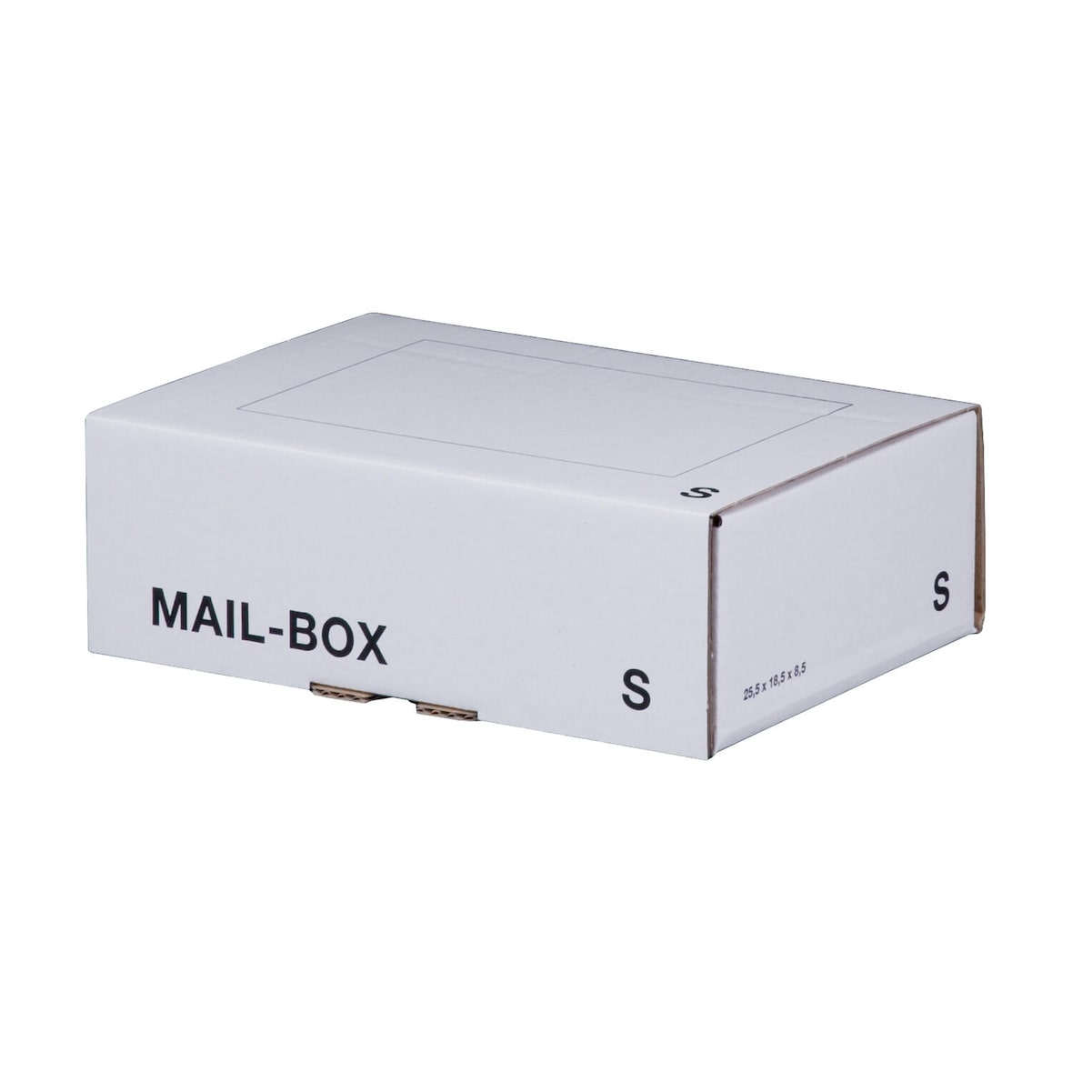 20x Versandkarton 249x175x79mm MAILBOX S mit Steckverschluss wiederverschließbar weiß