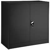 thumbnail of tectake Armario archivador medio con 3 baldas 90x40x90 cm  negro - 402941