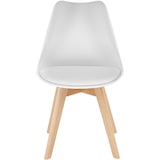 thumbnail of tectake Lot 6 chaises salle à manger style scandinave forme ergonomique blanc - 406098