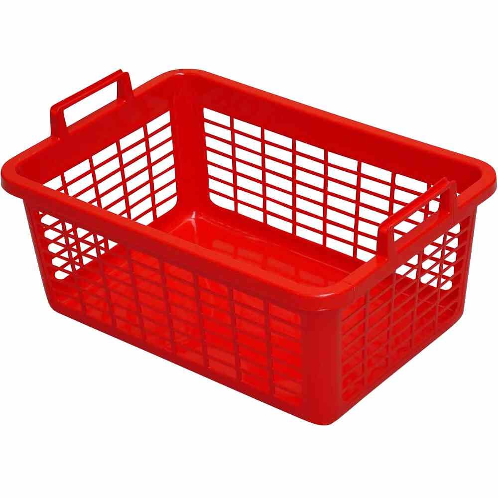 LOCKWEILER wasmand vierkant 26 l, 50 cm, rood 103905042