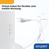 thumbnail of Exquisit Turmventilator, Stand-Ventilator, 45 Watt, 3 Geschwindigkeiten, 120 Min Timer, 90° Oszillation, 77 cm Höhe, VS 34570 we