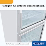 thumbnail of Exquisit Glastürkühlschrank GKS350-2-GT-280D weiss | 320 l Nutzinhalt | Weiß
