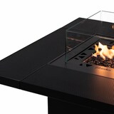 thumbnail of Estufa exterior a gas mesa de cóctel con funda protectora Square Table High Planika