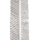 thumbnail of SalesFever Stehleuchte Blattoptik  175 cm | Schirm Baumwolle | Gestell Treibholz & Metallrohr | Standfuß Heveaholz | B 40 x T 30 x H 175 cm | weiß