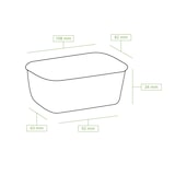 thumbnail of greenbox - Kartonschale / Salatschale 150 ml, 11 x 8 x 3,5 cm, braun, rechteckig, 50 St.