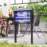 thumbnail of Outsunny Elettroinsetticida Solare a 60 LED e Rete di Protezione Nero