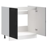 thumbnail of vidaXL Spülenunterschrank Lucca Schwarz Holzwerkstoff