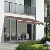 thumbnail of Wasabi - Toldo Exterior Enrollable 3x2,5 Taupe - Lona Poliéster – Estructura Aluminio Inclinación Regulable