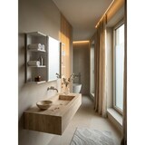 thumbnail of Moderner Hängeschrank mit Spiegel, Weiß, Wasserabweisend - Stauraum für Badezimmerutensilien. 80x20x65 cm | Kadima Design