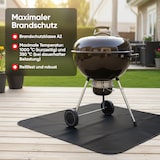 thumbnail of EVOCAMP Brandschutzmatte, 100x100 cm, bis 1000°C, 3-lagige Struktur mit Silikonbeschichtung, pflegeleicht, feuerfeste Unterlage für Grill & Küche