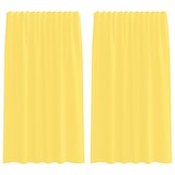 thumbnail of vidaXL Gordijnen voile met roedezakken 2 st geel
