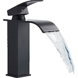 thumbnail of ROSA | Torneira de banheiro cascata de hotel premium preta | Torneira misturadora para cozinha em aço inox | Torneira de design quadrado