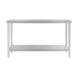 thumbnail of El fumi – El fumi – Professionele roestvrijstalen werktafel met 2 legplanken, 1000 × 600 × 850 mm