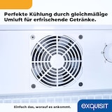 thumbnail of Exquisit Glastürkühlschrank GKS240-GT-160C weiss | Nutzinhalt: 237 L | Türschloss | 6 Gitterablagen | Umluftventilator | Standgerät