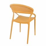 thumbnail of Lot de 4 chaises de terrasse jaune moutarde