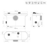 thumbnail of WC Hebeanlage, Fäkalienpumpe Dusche Waschbecken mit Zerkleinerer 600W