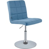 thumbnail of Chaise de salle à manger Ricky en tissu Bleu