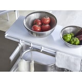 thumbnail of Yamazaki Küchenregal Standregal Arbeitsplatte weiß Metall ausziehbar 54-92x25x22cm "TOWER"